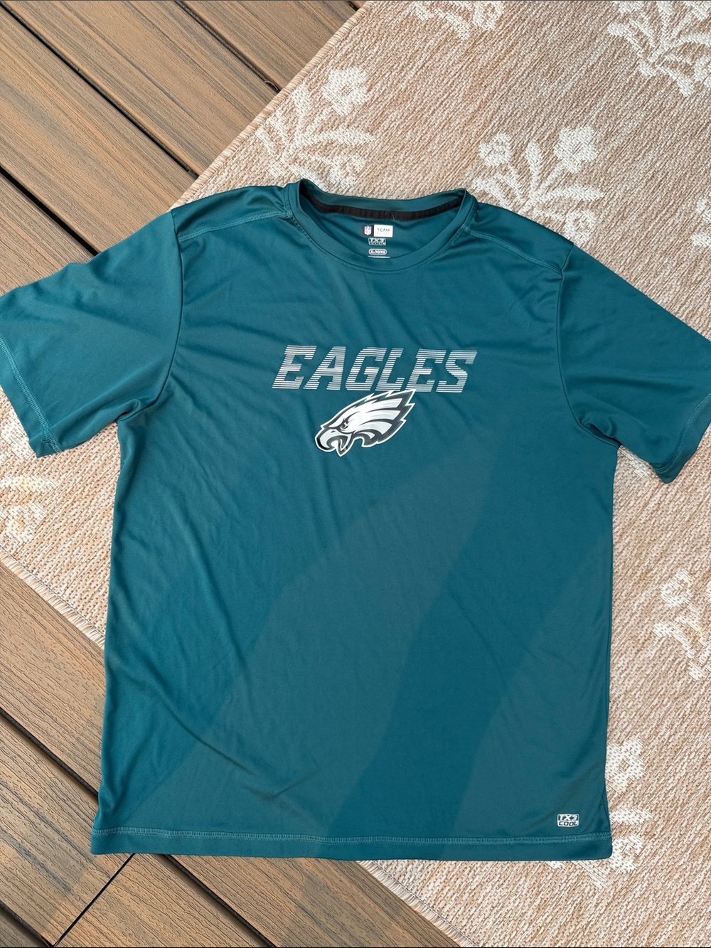 NFL Eagles Men's Performance Tee - Teal Green